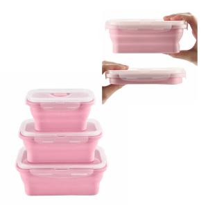 Wholesale Food Warmer Heated Womens Food Rubber Storage Silicone Folding Lunch Box from china suppliers