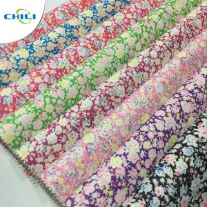 Wholesale Embossed Vinyl Leather Fabric , Faux Leather Vinyl Upholstery Fabric Economical from china suppliers