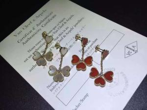 Wholesale AAAAA Quality Van Cleef &amp; Arpels Sweet Alhambra 18K Yellow Gold Earring VCARN5PP00 from china suppliers