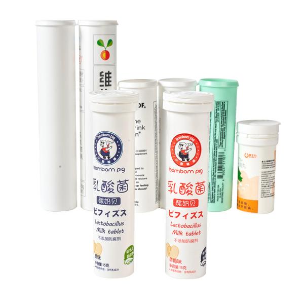 Custom Plastic Medicine Vitamin C Effervescent Tablet Tubes for Print Color 6