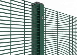 Wholesale 4mm Gauge 76.2×12.7mm Anti Climb Welded Mesh Panel Pvc Coated Welded Wire Fence from china suppliers