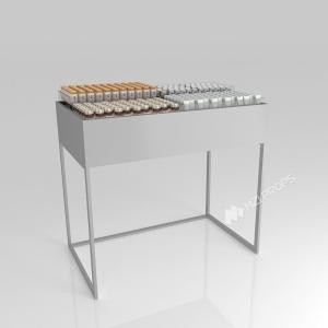 Wholesale GDR07-XY04 Cosmetic Display Table with 3mm Transparent Acrylic Joint Box and Display Flexibility for Shopping Mall from china suppliers