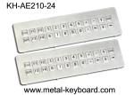 Vandal resistant Industrial Metal Keyboard , IP65 ss keyboard Water proof long