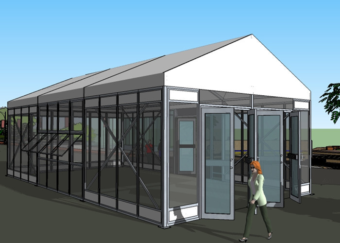 Classical Shape Professional Glass Wall Tents For Outdoor Gathering Shelter