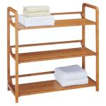 High Strength Bamboo Bathroom Supplies Bamboo Towel Rack 3 Tier Bath Furniture