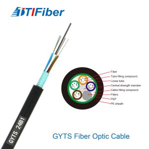 Wholesale 4 8 12 24 48 Core Singlemode Fiber Optic Cable Outdoor Use Gyta Gyts Gyxtw from china suppliers
