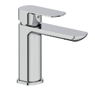 Bathroom Mixer Tap For Basin , Single Lever Mixer Tap Basin Tap Chrome Space Saving