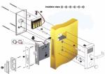 Chrome Zinc Alloy Handle Key Password Intelligent Door Lock