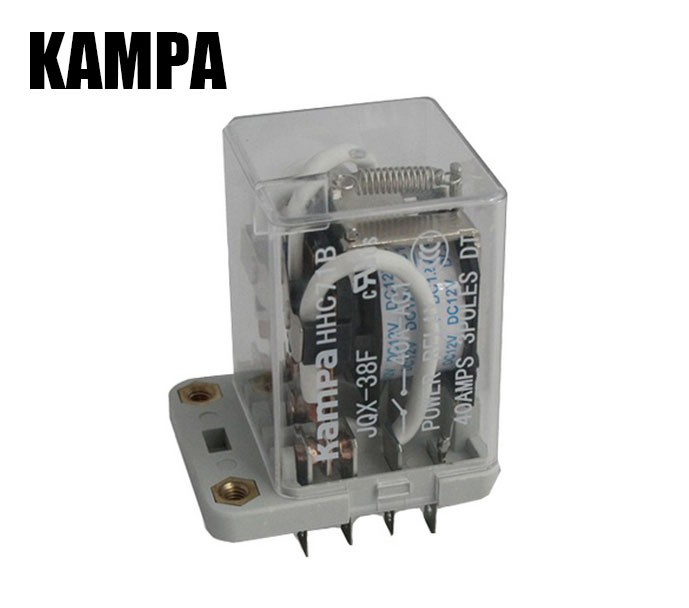 Sliver Contact Power Relay JQX-38F 220V 40A 3NO 3NC 3PDT High Current