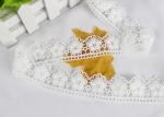 Water Soluble Chemical Polyester lace ribbon trim For Gilr Dress Vintage Off