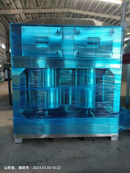 Vertical Airflow Steel Cyclone Tower Dust Removal Equipment Dust Collection With