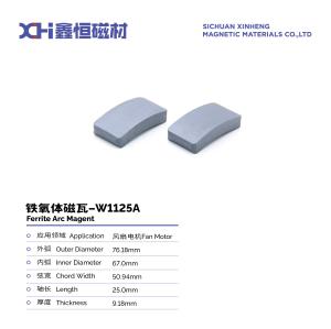 Wholesale Handheld Fan Motor W1125A Subminiature Permanent Magnet Ferrite Tiles with Ferrite Strontium Powder Durable and Efficien from china suppliers