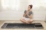 Office Low Emf Crystal Infrared Mat Jade Tourmaline Heating Pad For Fast Pain