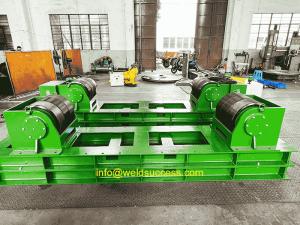 Wholesale 100T Tank Turning Rolls , Pipe Roller Stand With Wide PU Wheel Steel Band from china suppliers