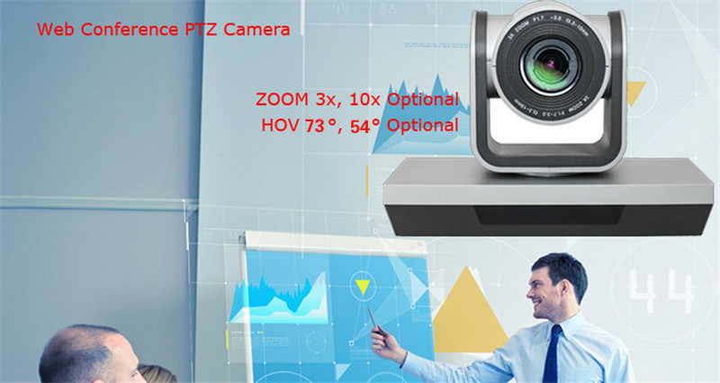 Sony CMOS 10X HD PTZ Video Conference Camera With Wireless Remote Control