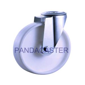 Wholesale 5 Inch White Polypropylene PP Wheel Bolt Hole Swivel Industrial Castors from china suppliers
