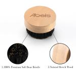 Easy To Clean Natural Wood Beard Brush Mens Grooming Brush Exquisite