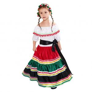 Wholesale Young Girl Festival Dress Day of the Dead Halloween Cosplay Costume in Dresses Style from china suppliers