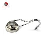 NdFeB Grade NdFeb 25mm 50lbs 180 degree free rotation swivel Hook Magnet for