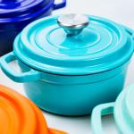 20cm Cast Iron Dutch Oven Enamel Covered Round Dutch Oven Classic Style