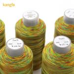 T45 Customized Multicolor 150D/3 250g High Tenacity Polyester Bonded Thread UV