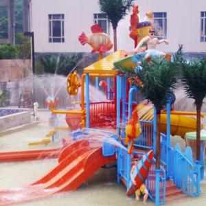 Wholesale Hotel Kids' Water Playground Indoor Waterparks with Fiberglass Mini - slide from china suppliers