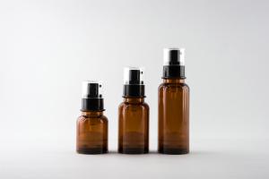 Wholesale Fashionable Lotion Empty Amber Bottles Factory , Reusable Coffee Color Bottle from china suppliers