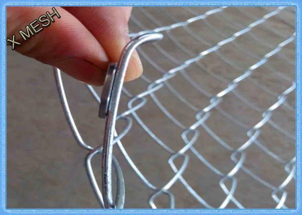 Heavy Duty Galvanized Chain Link Fence Fabric , Twisted Edge Wire Fence Panels