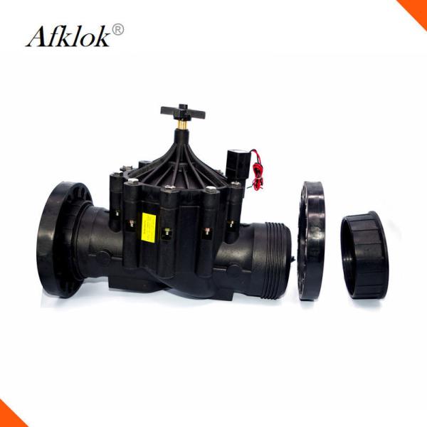 400P 4'' Irrigation Solenoid Valves Reinforced Nylon AC 220V For Water DC