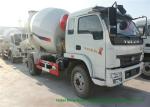 YUEJIN 5m3 Small Concrete Mixer Truck With Pump , 4x2 Mobile Mixer Truck