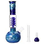 5mm Thick Glass Water Bongs Borosilicate 18 Inch Tall Multicolor Ice Perc Glass