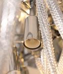Modern silver Black Tassel chandelier lighting living room luxury chandelier(WH