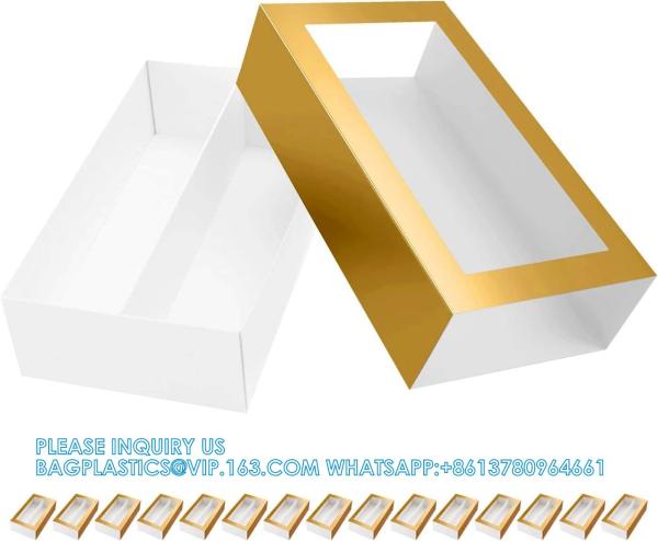 Macaron Boxes, Macaron Gift Box For 12 (Interior Measurement 7.3×4.2 ×1.9 Inches