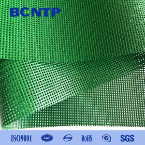 China Heavy Duty PVC Mesh Fabric PVC Coated Polyester Mesh Vinyl Fabric high strength  fire resistance on sale