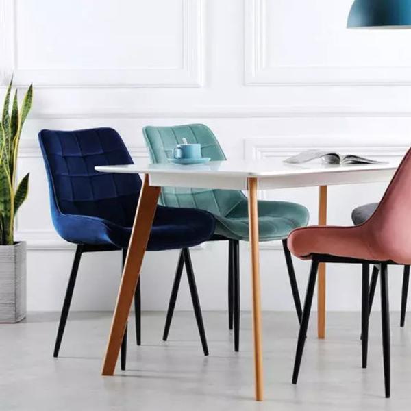 High Back Upholstered Fabric Dining Chair D52mm Dining Accent Chair Dirt