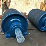 315mm Dia Conveyor Drive Belt Idler Pulley Smooth Steel Surface