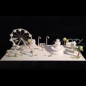 Wholesale Minimalism White Architectural Model Making Supplies 3D Printing Gift from china suppliers