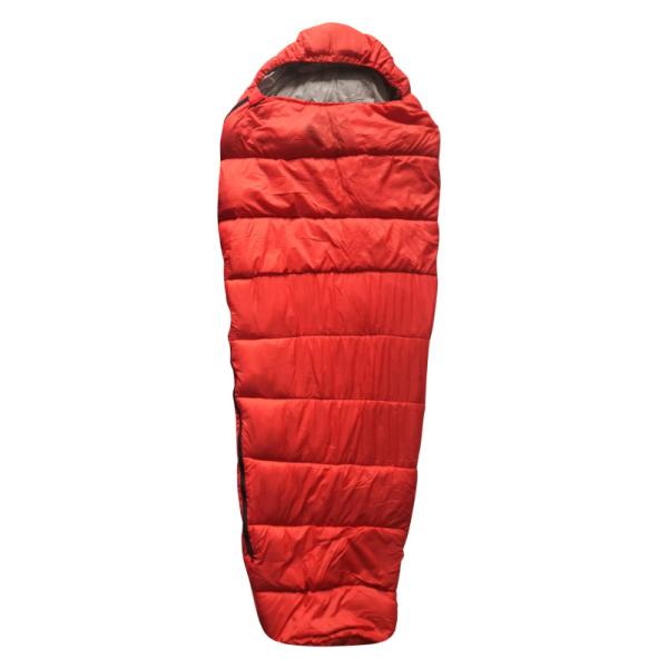 Red Adult Mummy Camping Sleeping Bags Ultralight Sleeping Bag With Fine Grid