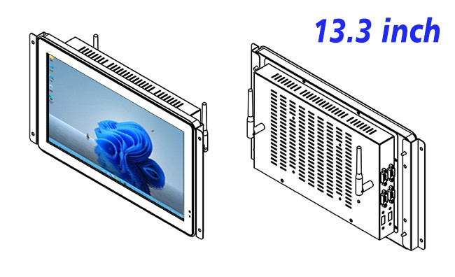 13.3-Inch Windows Industrial Display for Logistics Systems, Security Surveillance, Energy Monitoring, and Corporate Workspaces