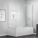 Semi Frameless Bathtub Shower Glass Door Tempered Safety 6mm