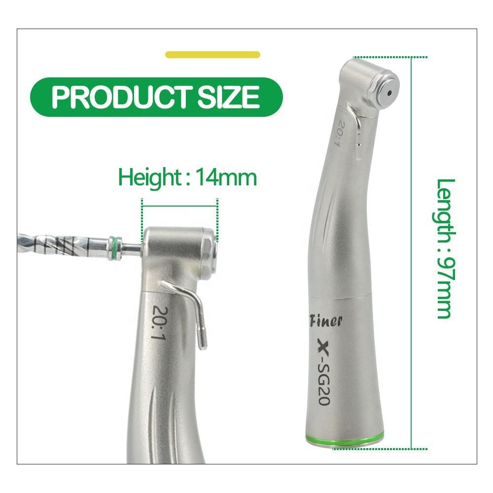 Practical Straight Surgical Contra Angle Handpiece 20:1 Multipurpose