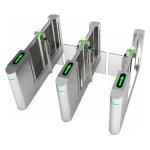 Durable Half Height Gate , Electric Turnstile Subway Station