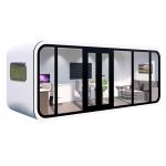 Apple Cabin House Durable Galvanized Steel Frame and Elegant Metal Carved Panel