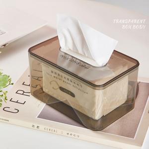 China Rectangle Clear Kleenex Holder Clear Acrylic Tissue Box Cover Organization on sale