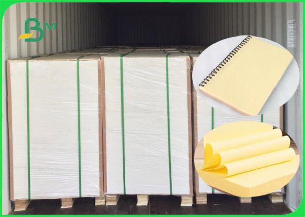 Quality 70GSM 80GSM Yellow Woodfree Paper / Bond Paper 100% Virgin Pulp FSC Certified for sale