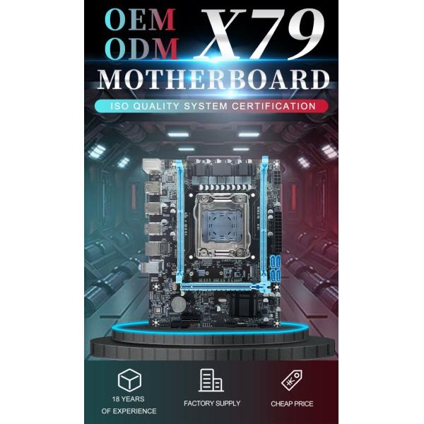 Customized X79 computer motherboard X79 Chipset desktop mainboard Dual channel DDR3 LGA2011 SATA3 M-ATX pc motherboard