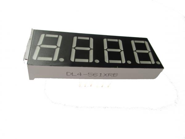 Quality 0.56'' DIP Type 4 Digit 7 Segment Display GaAlAs material led numeric display GaP Chip for clock gas station for sale
