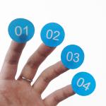 Removable Printing Die Cut Stickers Custom Adhesive Vinyl Material
