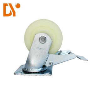 Wholesale Heavy Duty Nylon 4 Inch Swivel Casters Simple Design For Lean Pipe Equipment from china suppliers