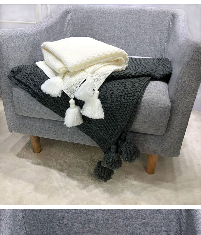 Nordic Style Knitted Wool Blanket for Travel Office Air Conditioning Sofa Leisure Cover
